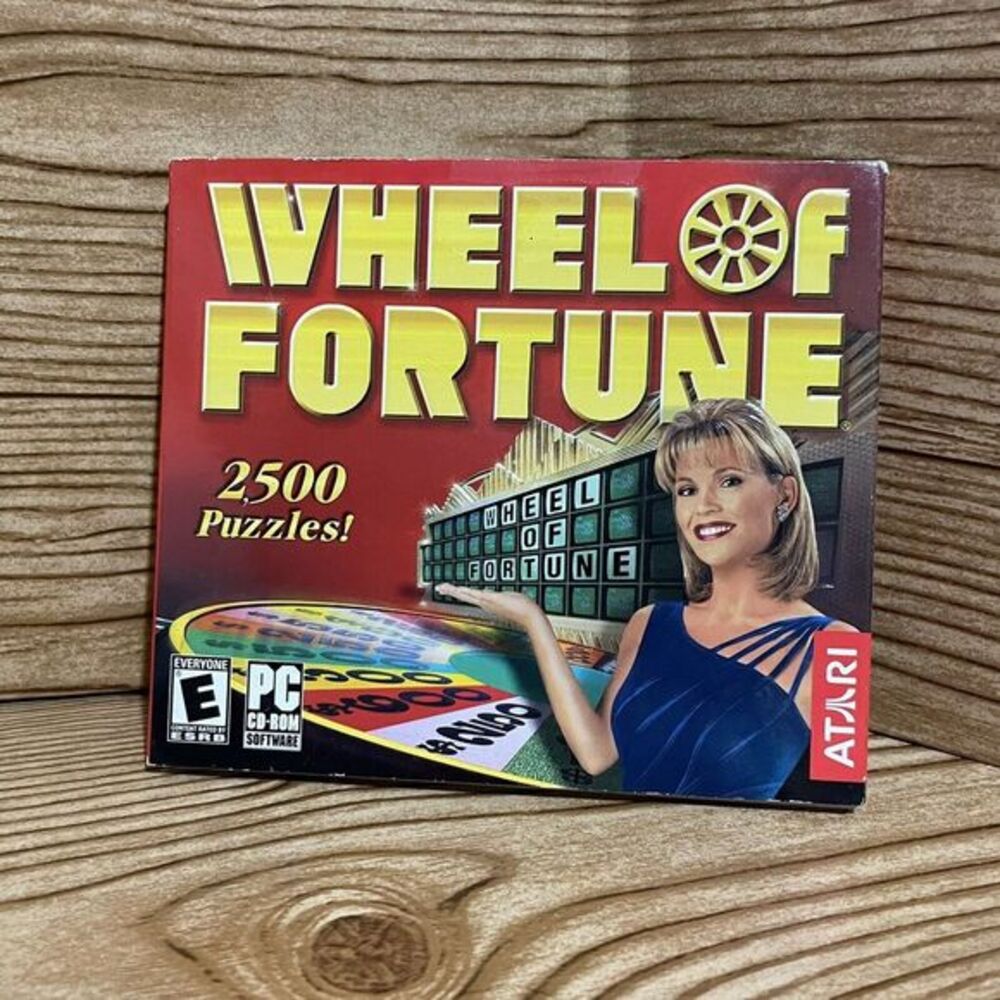 Wheel of Fortune CD-ROM 2nd Edition (PC - 2000) Atari Video Game Puzzle‎ Solving